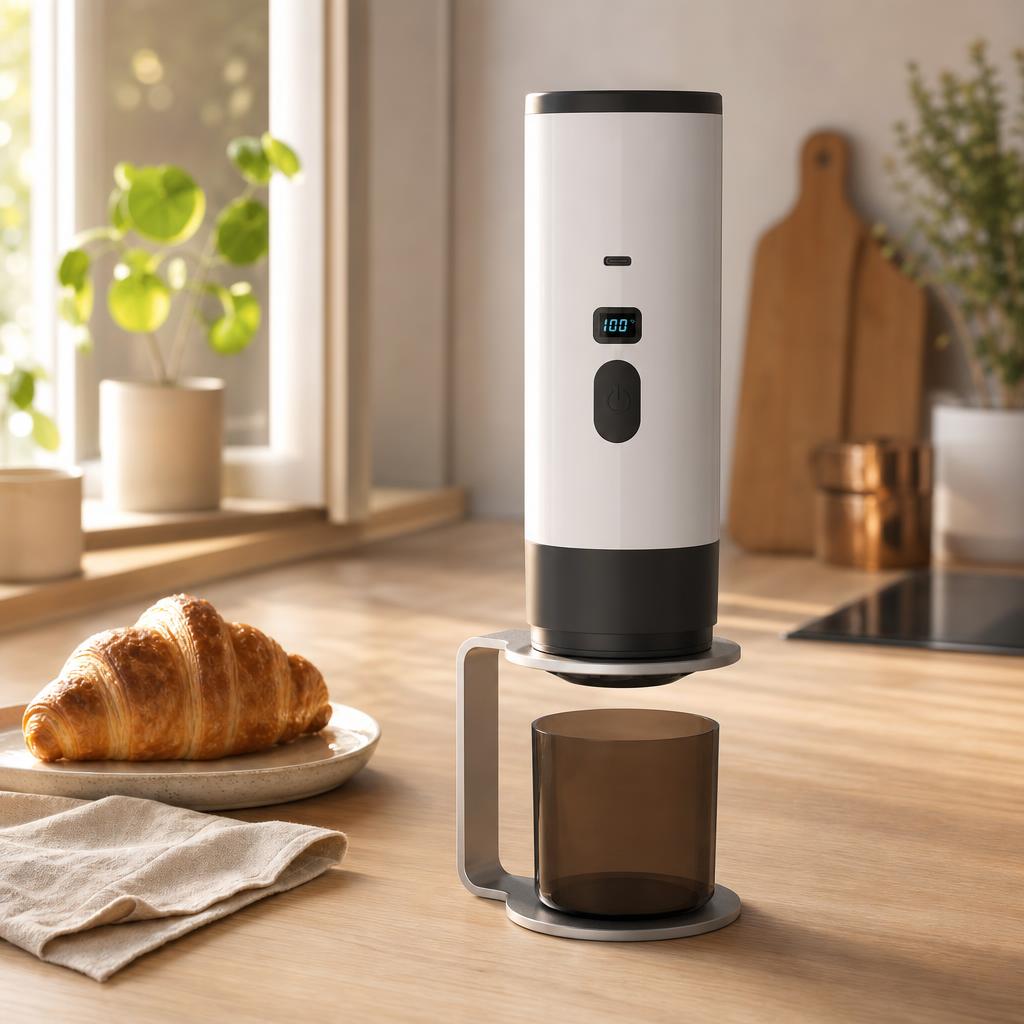 Viagio Coffee White Edition Kit en la encimera de la cocina